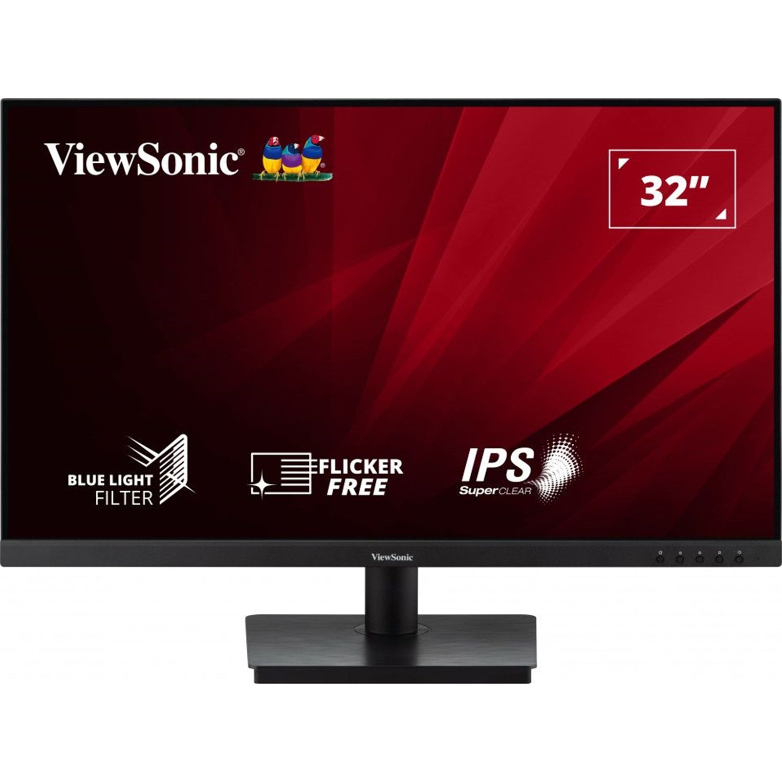 Viewsonic VA3209-MH 32 Inch IPS Frameless Monitor, 75Hz, 4ms, VGA, HDMI, HD, Full HD 1080p, Built-In Speakers, VESA-PCR Business Solutions Ltd